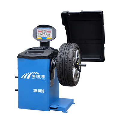 SM-B182 Auto Tire Balancer Machine With Foot Brake Cars Motorcycle SUV Tire Rubber Cover Modes 990*760*1150mm